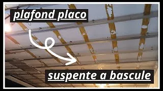 Miniature : poser plafond placo suspendu par bascule , plafond salle a manger
