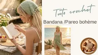 Miniature : 🧶✨ Tutoriel Crochet : Bandana Granny débutant Stitch modulable – Bandana, beginners  ✨ #papacrochete