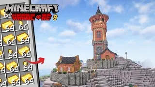 Miniature : J'ai fait un Phare qui produit de l'Or à l'infini en Hardcore sur Minecraft !