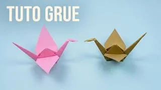 Miniature : Comment faire une grue en origami : Tuto débutant pas à pas