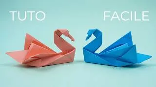 Miniature : Origami Cygne Facile : Tutoriel de Pliage Pas à Pas pour Débutants