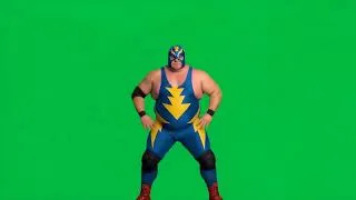 Miniature : Muscular wrestler dancing 4K green screen #vfxassets #greenscreen