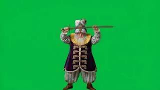 Miniature : The Sultan wields the saber 4k green screen #vfxassets #greenscreen