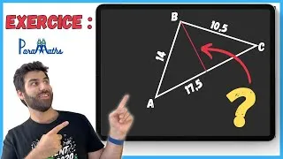 Miniature : Comment trouver cette longueur à l'aide du produit scalaire et du projeté orthogonal?