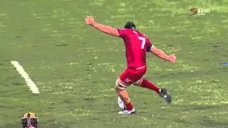 Miniature : Le futur 3ème ligne du RCT Liam Gill claque un drop de 40 mètres avec les Reds !