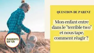 Miniature : Question #1 Mon enfant entre dans le "terrible two" et nous tape, comment réagir ?