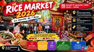 Miniature : 🇨🇵Le Rice Market 2026 (Le Marché Treiz'Asiatique) a eu lieu le samedi 19 septembre 2026 #paris