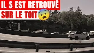 Miniature : IL SE RETOURNE SUR LE TOIT SUR L'AUTOROUTE