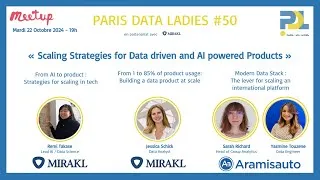 Miniature : Paris Data Ladies #50 Scaling Strategies for Data driven and AI powered Products