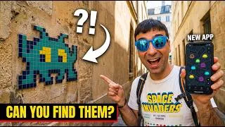 Miniature : A Parisian Hunts Hidden Space Invaders (New Invader Quest App)