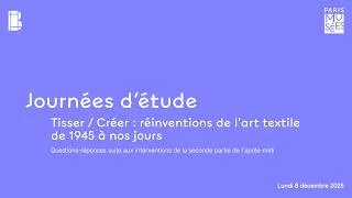 Miniature : Journées d'étude (8 et 9 décembre 2025) – Q&R de l'après-midi du 8 décembre (2/2) | Musée Bourdelle
