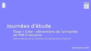 Miniature : Journées d'étude (8 et 9 décembre 2025) – Q&R de l'après-midi du 9 décembre (2/2) | Musée Bourdelle