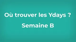 Miniature : YDAYS B : comment trouver son projet 25/26 sur la plateforme