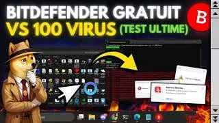 Miniature : Bitdefender GRATUIT vs 100 Virus : le MEILLEUR Antivirus ? (Test ULTIME)