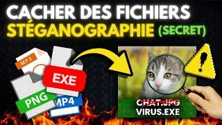 Miniature : Comment les Hackers Cachent des Données INVISIBLES dans des Images, Sons & Fichiers (Stéganographie)