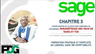 Miniature : SAGE 100 COMPTABILITÉ suite chap 3 : paramétrage des taux de taxes et TVA