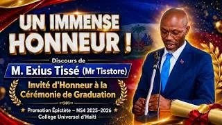 Miniature : Discours Marquant de M. Exius Tissé lors de la Graduation de la Promotion Épictète