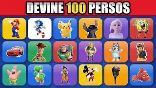Miniature : TU PEUX FAIRE PLUS DE 70/100 ? QUIZ PERSONNAGES DE DESSINS