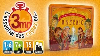 Miniature : Les règles du jeu d'ARSENIC en 3mn - Robin Red Games