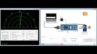 Miniature : Réaliser un radar laser avec arduino nano et HC-SR04.