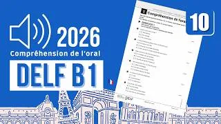 Miniature : DELF B1 exam | Compréhension Orale 2026 avec Corrigé | Partie 1–3 | #10