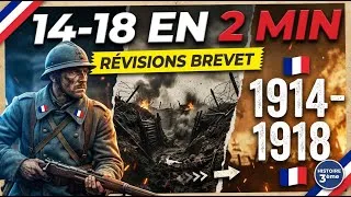 Miniature : La Première Guerre Mondiale en 2 Minutes - Révisions Brevet Histoire 3ème | 1914-1918