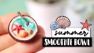 Miniature : [Tuto FIMO] Smoothie bowl plage et coquillages