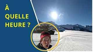 Miniature : Quelle heure pour le meilleur ski de fond?