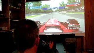 Miniature : Quand un fan de Ferrari teste ton simulateur de formule 1 en construction !