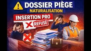 Miniature : Naturalisation refusée : le piège de l’insertion professionnelle (3 cas concrets)