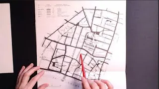 Miniature : L'histoire par les cartes, Paris quartier des Halles - Show and tell Tracing Whispering ASMR FR