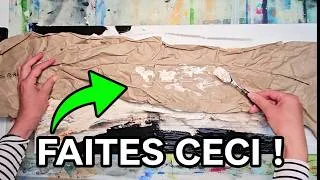 Miniature : J'ai utilisé ce papier que tout le monde jette  - Démo nouvelle technique paper art intuitif