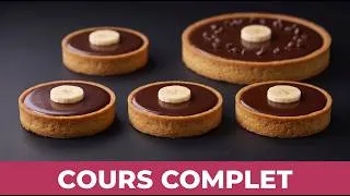 Miniature : Tarte Chocolat Banane : Ganache Brillante CAP Pâtissier