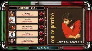 Miniature : Jukebox (13) « Italia » (Umberto Tozzi, Andrea Bocelli, I Santo California, Gigliola Cinquetti, …)