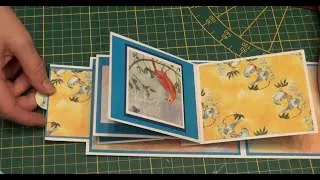 Miniature : Tuto carte cascade. #scrapbooking #tutorial
