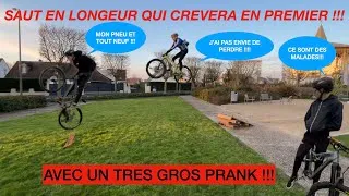 Miniature : SAUT EN LONGEUR !! ENDURO VS XC (JE LUI AI FAIT UN PRANK IL LE DECOUVRE EN MEME TEMP QUE VOUS) !!!!