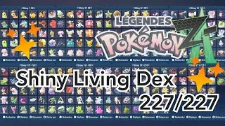 Miniature : ✨️Shiny Living Dex 227/227✨️ | Pokémon Légendes ZA