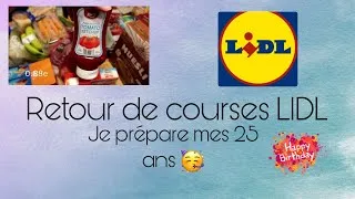 Miniature : Big retour de courses LIDL, des idées repas : je prépare mes 25 ans !