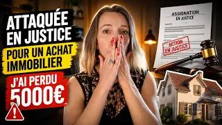 Miniature : Poursuivie en justice pour un achat immobilier (j’ai perdu 5 000€)