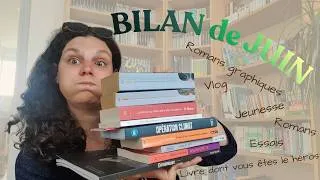 Miniature : BILAN de JUIN - 13 lectures (mon record cette année !) #booktube #bilanlecture