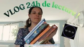 Miniature : 24h de lecture, pas facile 😅! #booktube #vloglecture #canicule #books