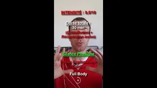 Miniature : CIRCUIT PHYSIQUE FULL BODY 30 min - Difficulté 9,5/10 - Enchaînement 7 EXERCICES / 3 TOURS