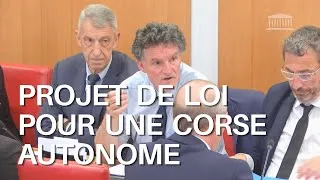 Miniature : Examen du projet de loi pour une Corse autonome au sein de la République