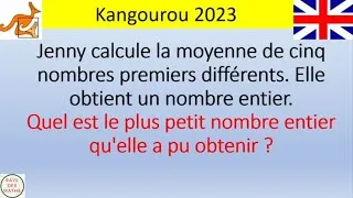 Miniature : Kangourou junior 2023 : nombres premiers et divisibilité.