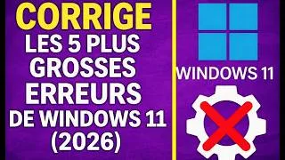 Miniature : Windows 11 devient LENT  Corrige ces 5 réglages AVANT qu’il soit trop tard 2026