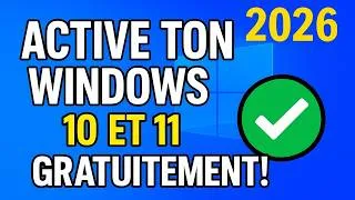 Miniature : Activer Windows 11 GRATUITEMENT et LÉGALEMENT  la vraie méthode officielle 2026