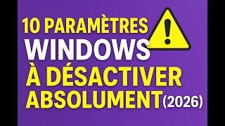 Miniature : 10 réglages Windows à désactiver d’urgence pour sauver les performances Mise à jour 2026