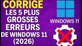 Miniature : Windows 11 2026  5 réglages URGENTS à corriger avant qu’il ne ralentisse ton PC