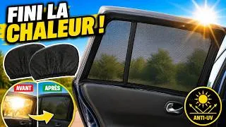 Miniature : 2 housses pare-soleil pour vitres arrière Lescars [PEARLTV.FR]