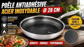 Miniature : Poêle antiadhésive en acier inoxydable - Ø 28 cm Tornwald-Schmiede [PEARLTV.FR]